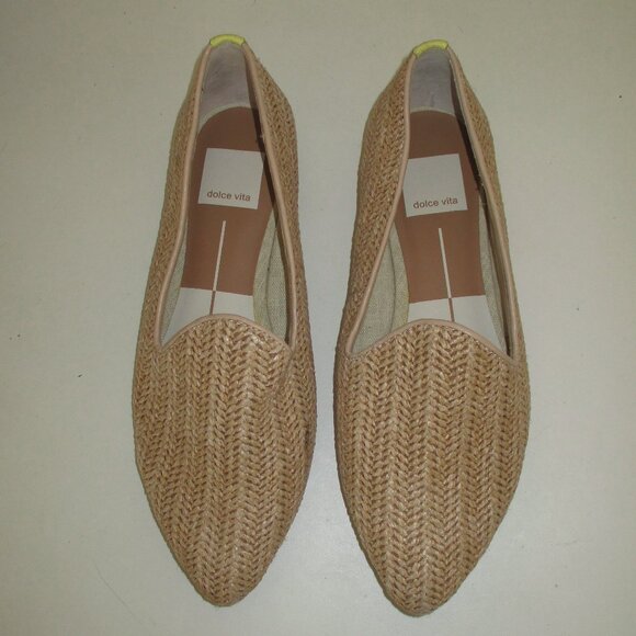 Dolci Vita Womens Tan Woven Pointy Ballet Flats NWOB - Size 6M - Picture 5 of 8